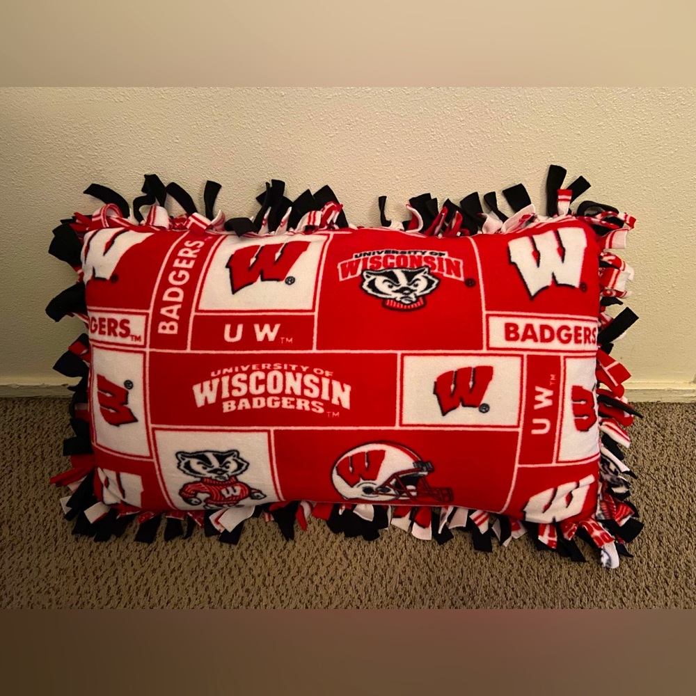 University of Wisconsin king pillow case